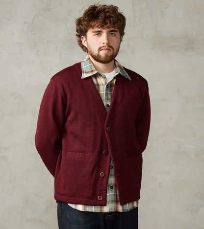 Spring Slouchy Cardigan - Burgundy