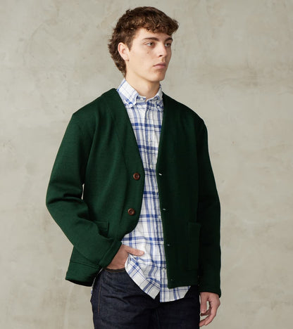Dehen 1920 x Division Road Casual Cardigan - Pine
