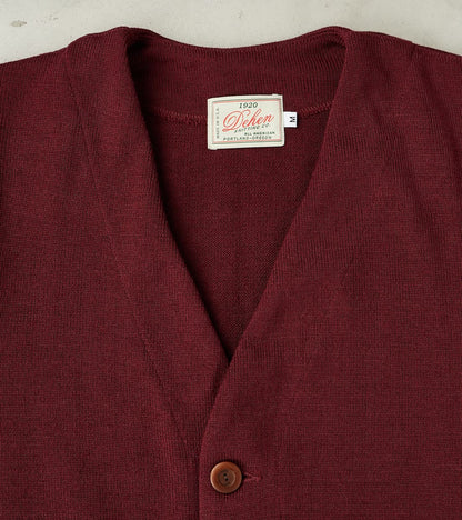 Spring Slouchy Cardigan - Burgundy