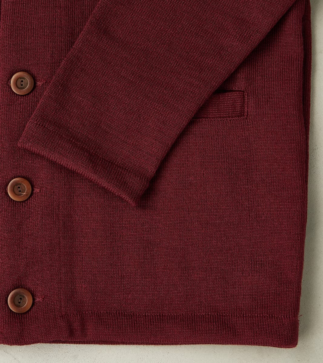 Spring Slouchy Cardigan - Burgundy