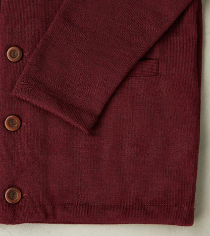 Spring Slouchy Cardigan - Burgundy