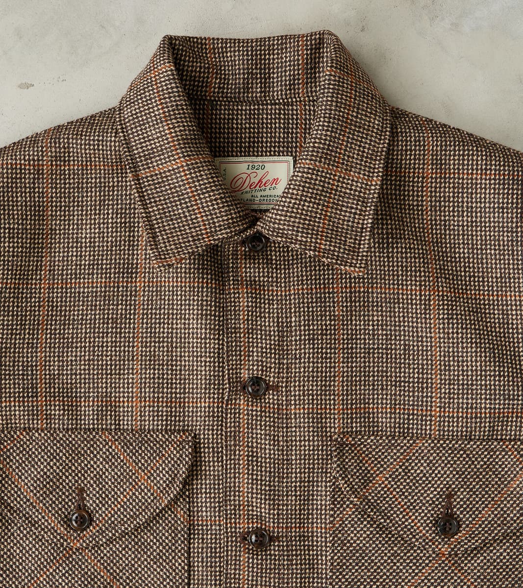 Skyline Overshirt - Lovat® Tweed Twill -  Birmingham Brown Check