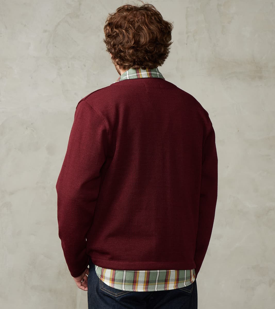 Spring Slouchy Cardigan - Burgundy