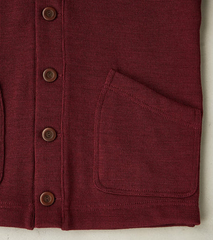 Shawl Cardigan - Burgundy