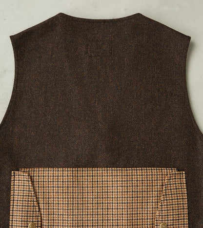 Cargo Vest - Moon Chocolate Herringbone & Fox Harvest Houndstooth