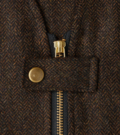 Cargo Vest - Moon Chocolate Herringbone & Fox Harvest Houndstooth