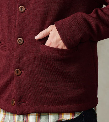 Spring Slouchy Cardigan - Burgundy
