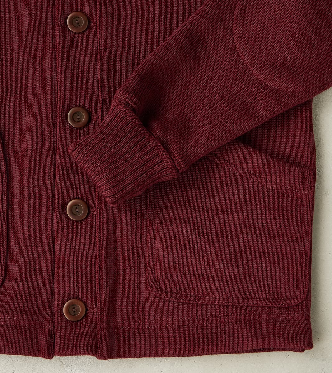 Shawl Cardigan - Burgundy