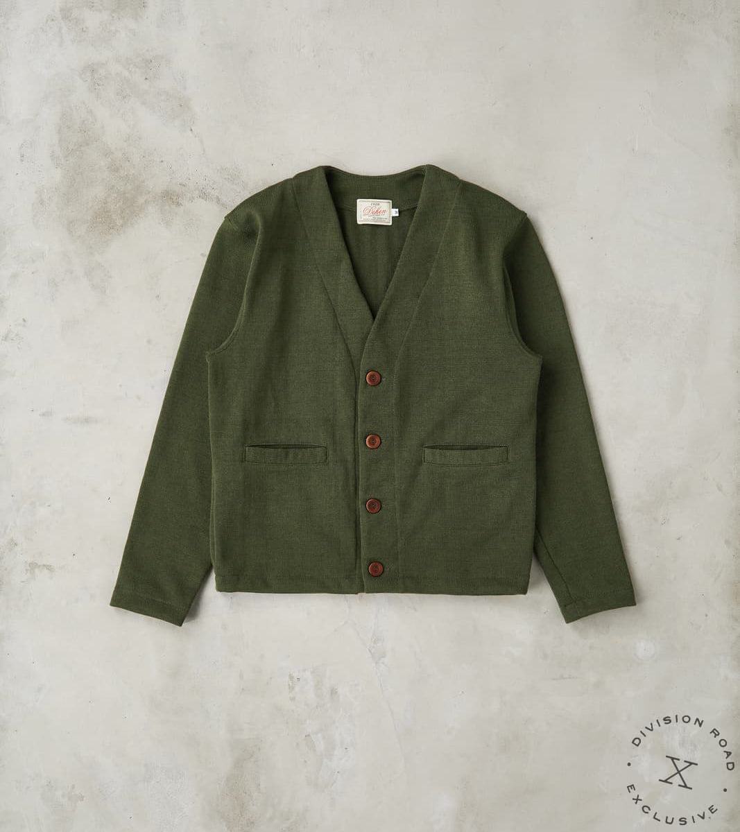 Dehen 1920 x Division Road Spring Slouchy Cardigan - Spruce