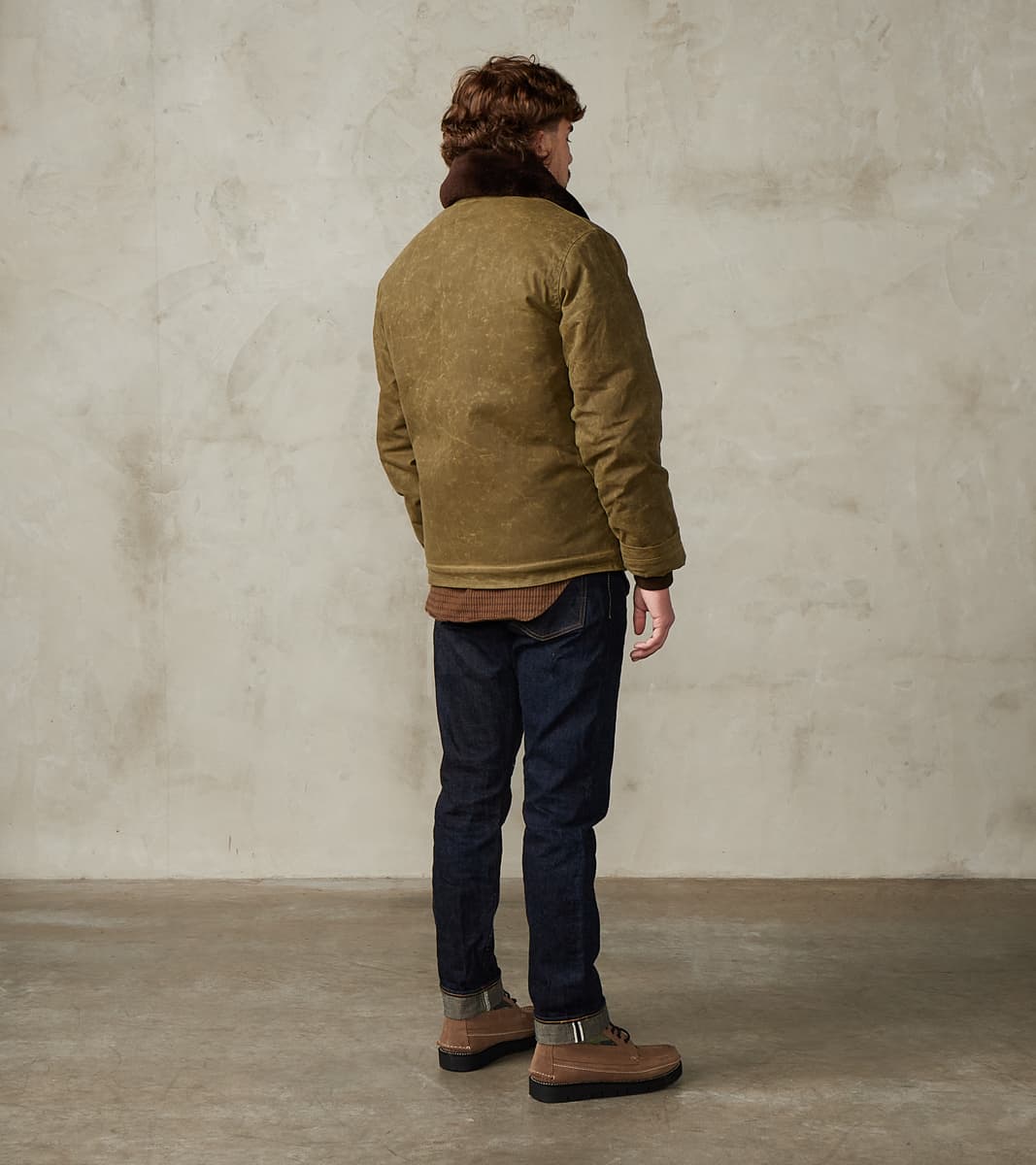 N-1 Deck Jacket - 7oz Martexin Waxed Sailcloth - Military Olive