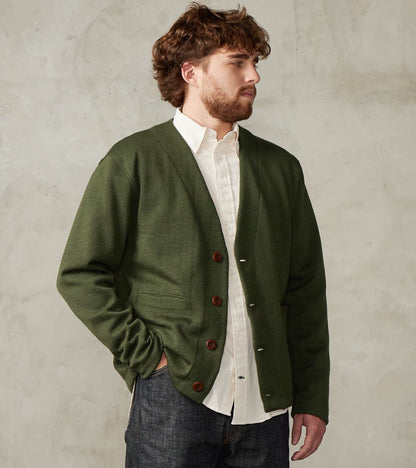 Dehen 1920 x Division Road Spring Slouchy Cardigan - Spruce