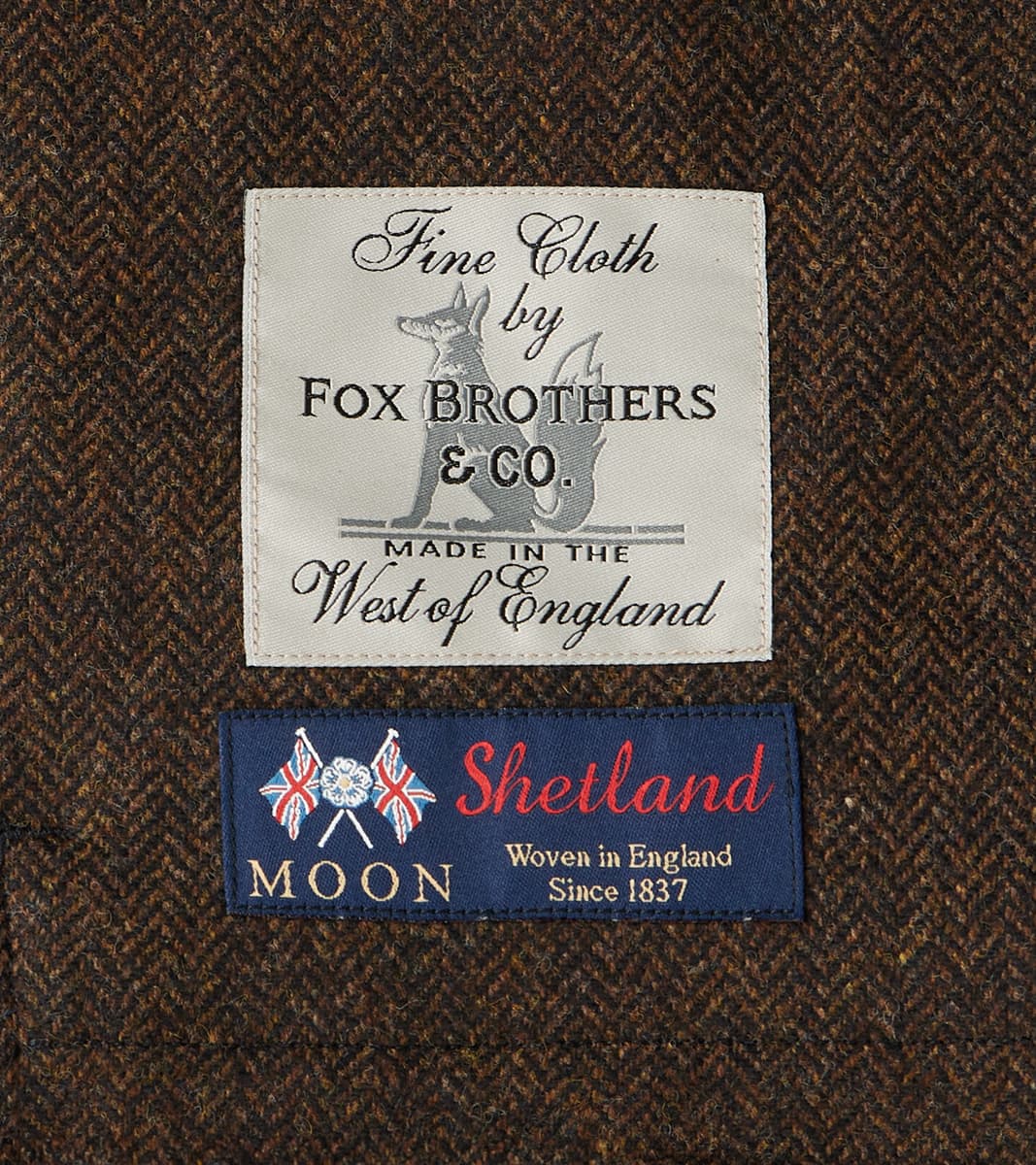 Cargo Vest - Moon Chocolate Herringbone & Fox Harvest Houndstooth