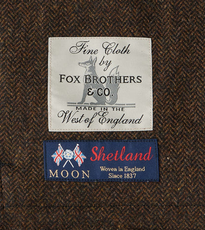 Cargo Vest - Moon Chocolate Herringbone & Fox Harvest Houndstooth
