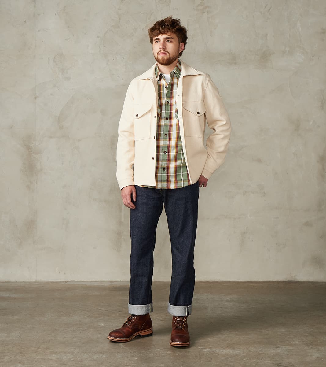 Skyline Overshirt - Japanese Sashi-Ori - Natural