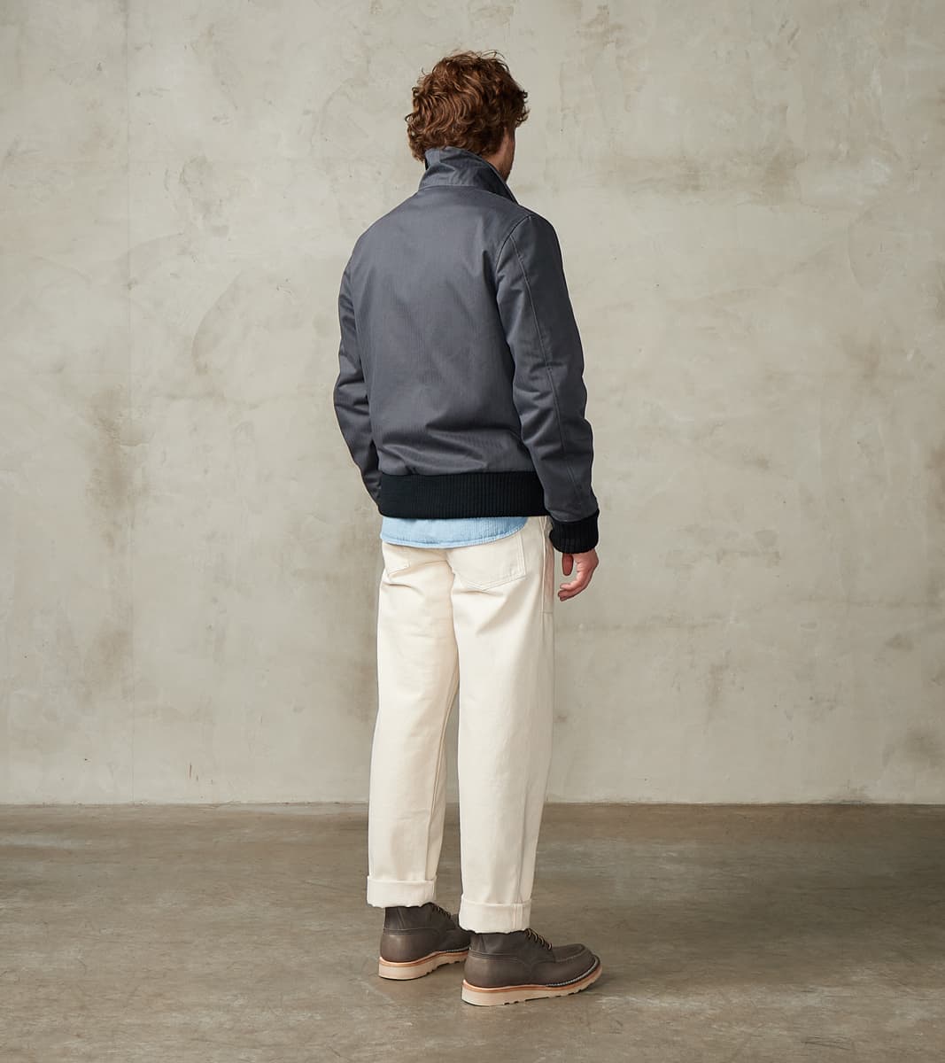 Carrier Jacket - 12oz H.Stevensons® Dry Waxed Herringbone - Slate