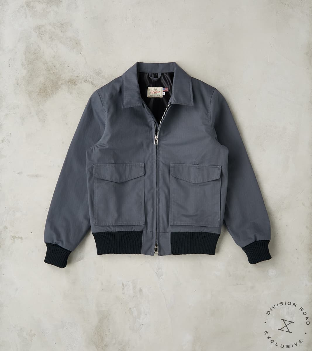 Dehen 1920 x Division Road Carrier Jacket - 12oz H.Stevensons® Dry Waxed Herringb…