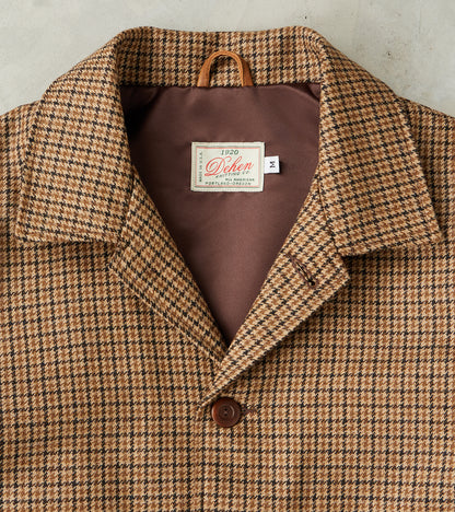 Harrison Jacket - Fox Brothers® Flannel - Harvest Houndstooth Check Twill