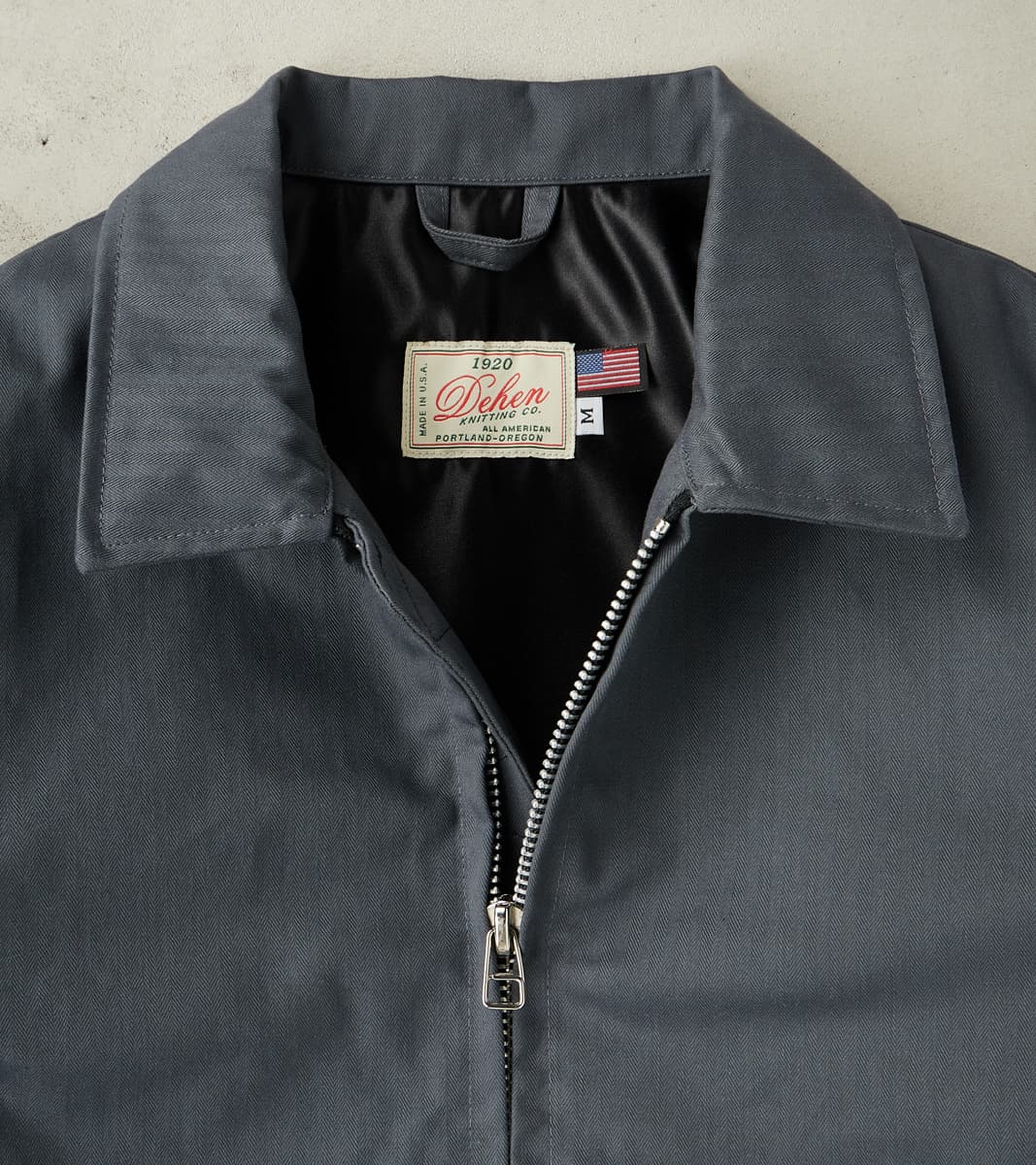 Carrier Jacket - 12oz H.Stevensons® Dry Waxed Herringbone - Slate
