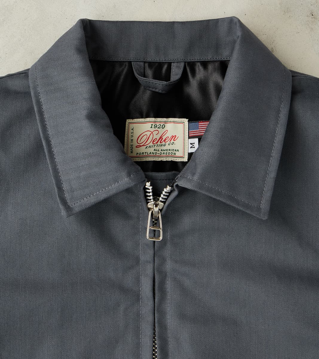 Carrier Jacket - 12oz H.Stevensons® Dry Waxed Herringbone - Slate