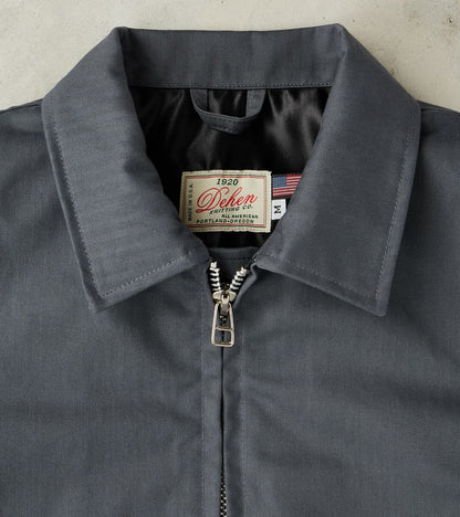 Carrier Jacket - 12oz H.Stevensons® Dry Waxed Herringbone - Slate