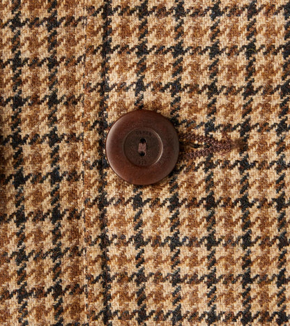 Harrison Jacket - Fox Brothers® Flannel - Harvest Houndstooth Check Twill