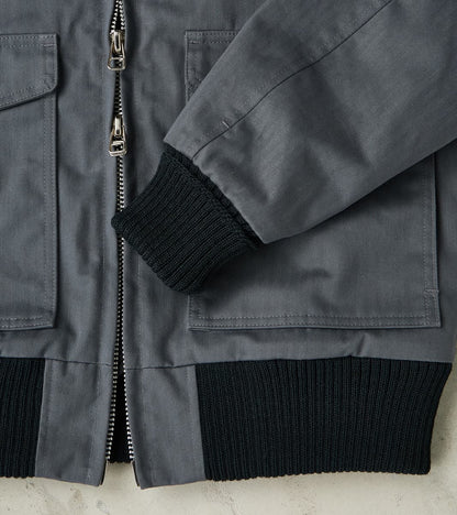 Carrier Jacket - 12oz H.Stevensons® Dry Waxed Herringbone - Slate