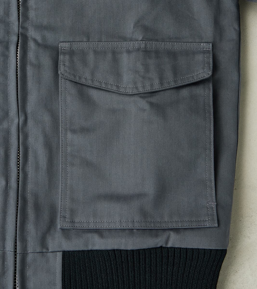 Carrier Jacket - 12oz H.Stevensons® Dry Waxed Herringbone - Slate