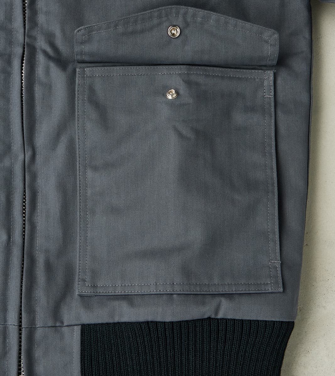 Carrier Jacket - 12oz H.Stevensons® Dry Waxed Herringbone - Slate