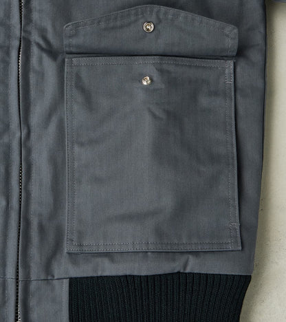 Carrier Jacket - 12oz H.Stevensons® Dry Waxed Herringbone - Slate
