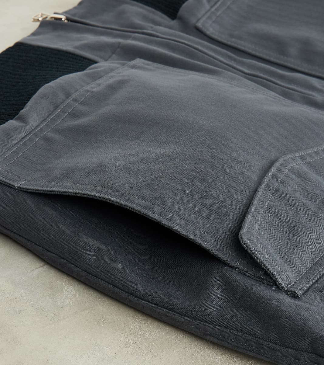 Carrier Jacket - 12oz H.Stevensons® Dry Waxed Herringbone - Slate