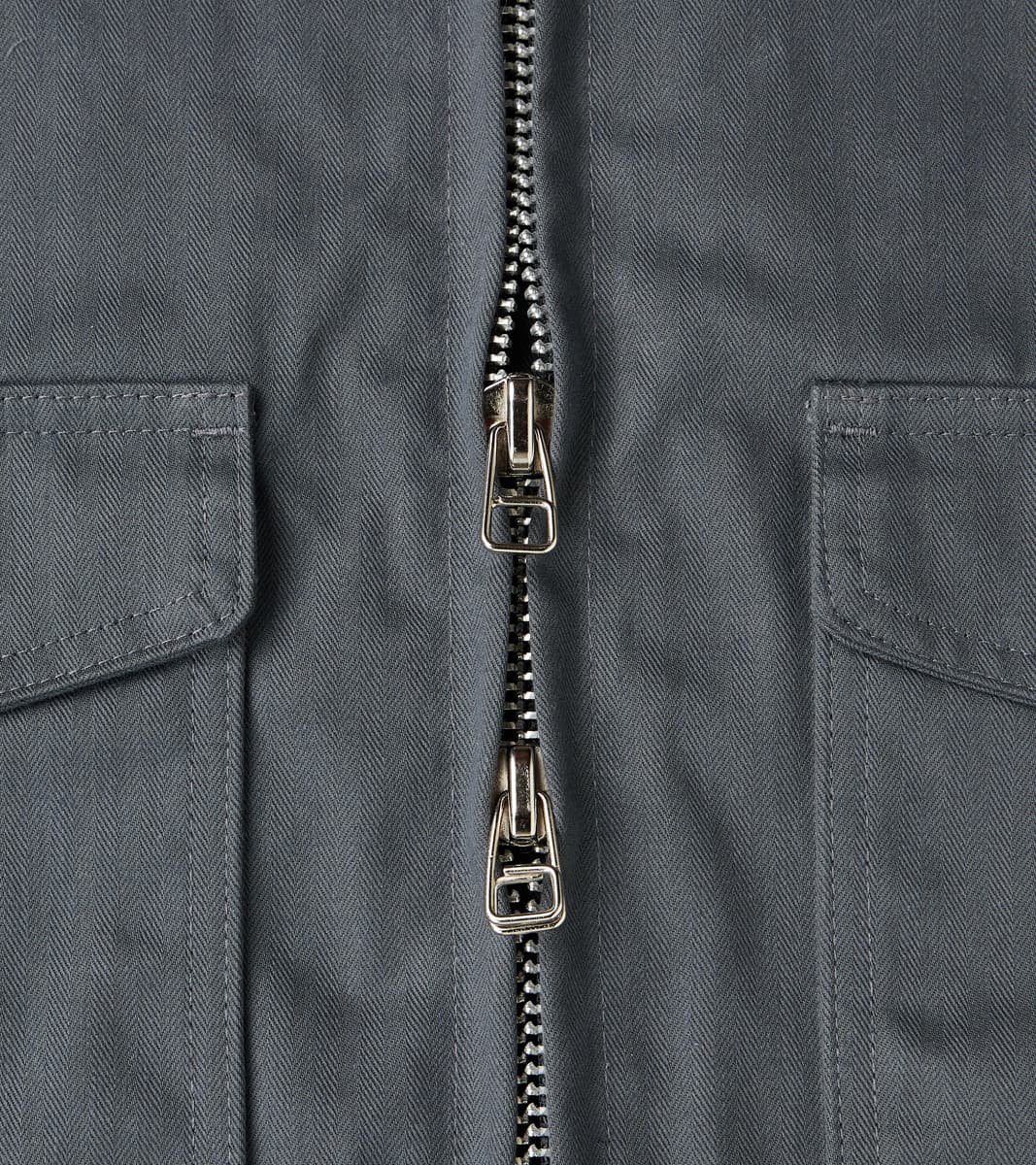 Carrier Jacket - 12oz H.Stevensons® Dry Waxed Herringbone - Slate