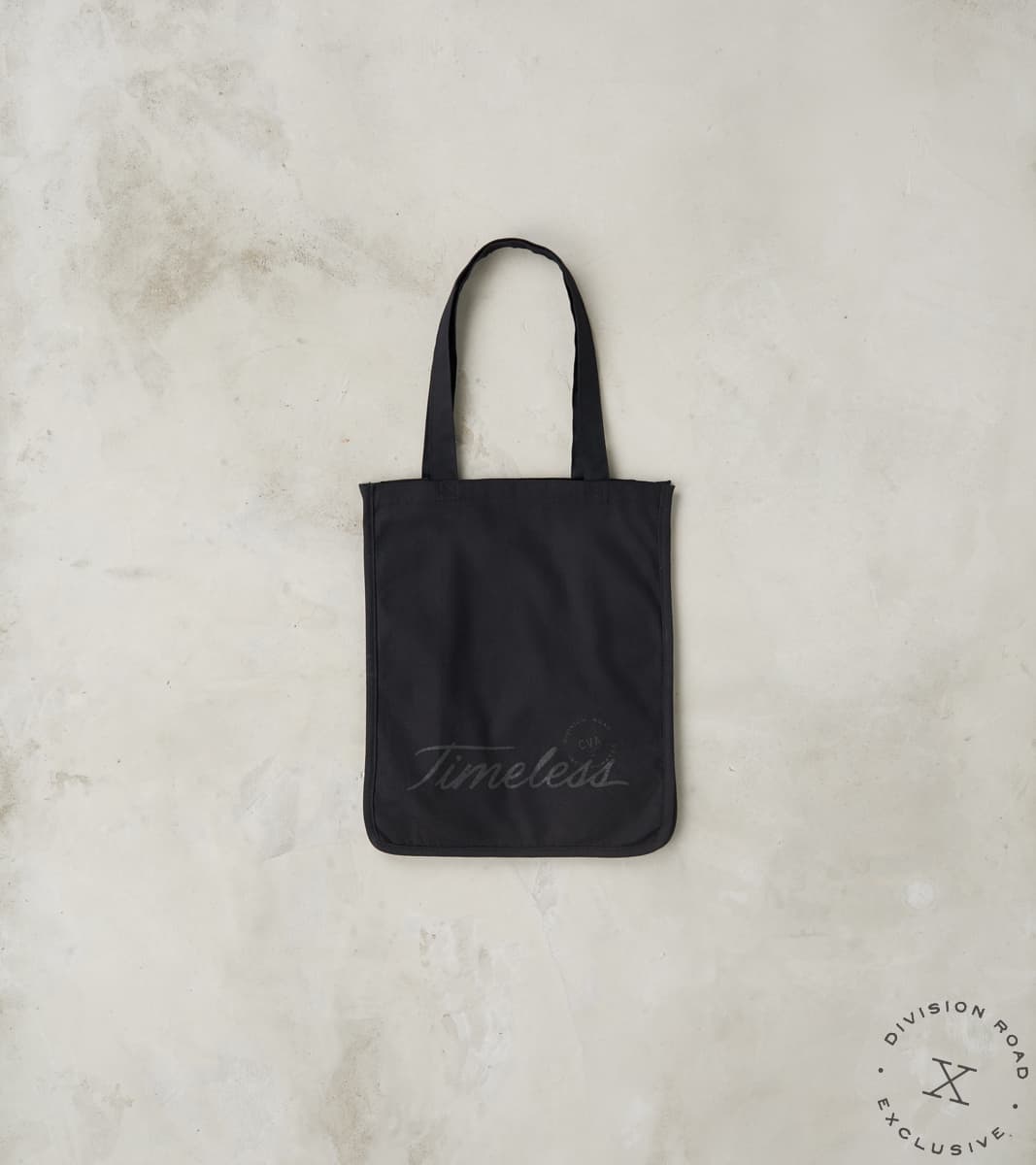 Division Road Timeless Tote - 12oz Black Canvas