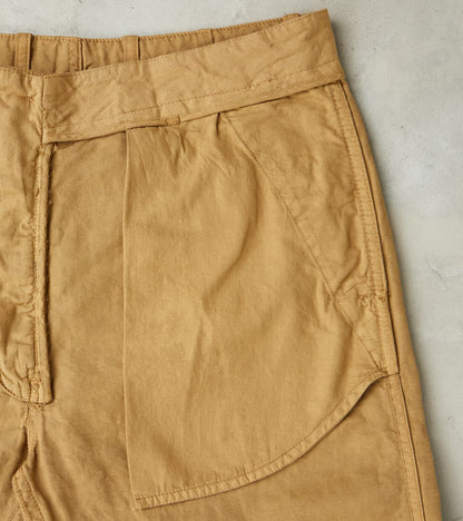 Axel 071 Chino Pant - Classic Tapered - Khaki Cotton Linen Canvas