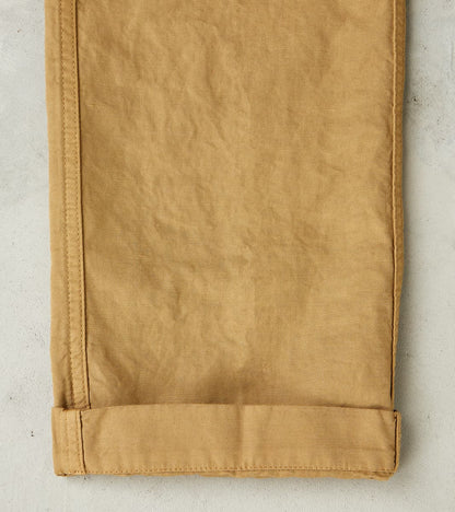 Axel 071 Chino Pant - Classic Tapered - Khaki Cotton Linen Canvas