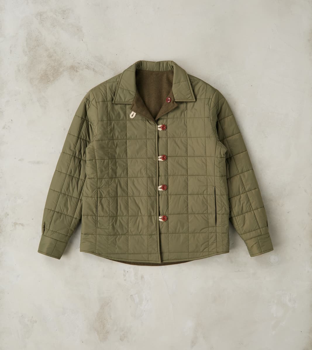 East Harbour Surplus Hebron 796 Reversible Naval Shirt Jacket - Olive …