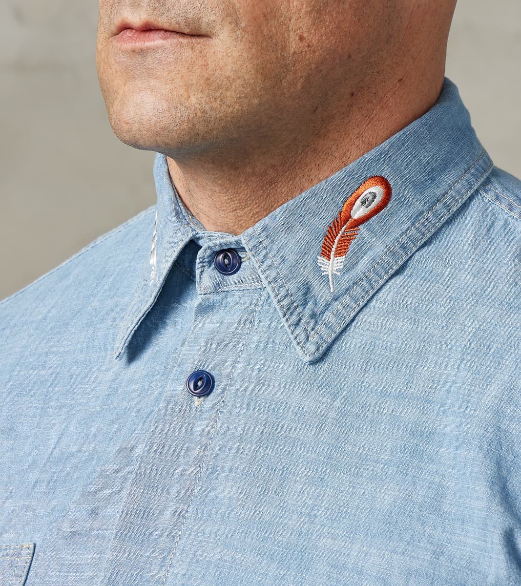 Kodiak 475 Work Shirt - Indigo Stone Washed Chambray