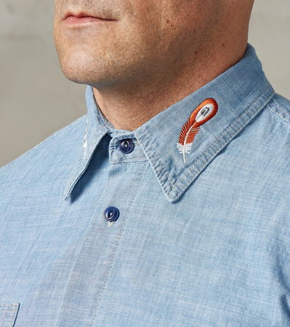 Kodiak 475 Work Shirt - Indigo Stone Washed Chambray