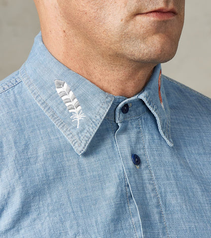 Kodiak 475 Work Shirt - Indigo Stone Washed Chambray