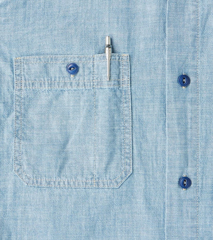 Kodiak 475 Work Shirt - Indigo Stone Washed Chambray