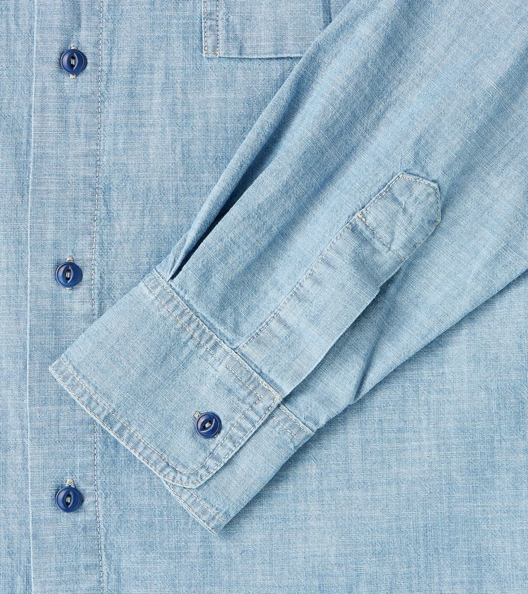 Kodiak 475 Work Shirt - Indigo Stone Washed Chambray
