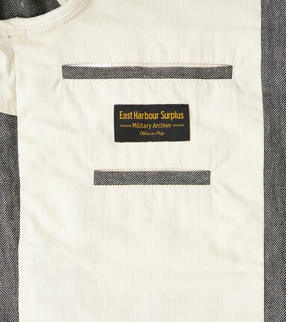 Chester 055 Field Blazer - Grey Cotton Linen Herringbone Twill