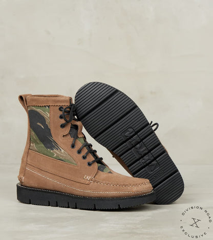 Rangeley Boot DB - Vibram Gloxi - Mole Suede & Deadstock Tiger Stripe Camo