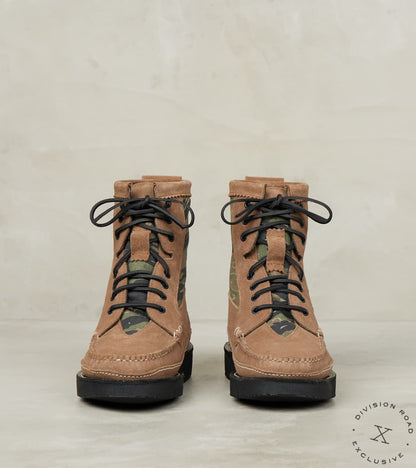 Rangeley Boot DB - Vibram Gloxi - Mole Suede & Deadstock Tiger Stripe Camo