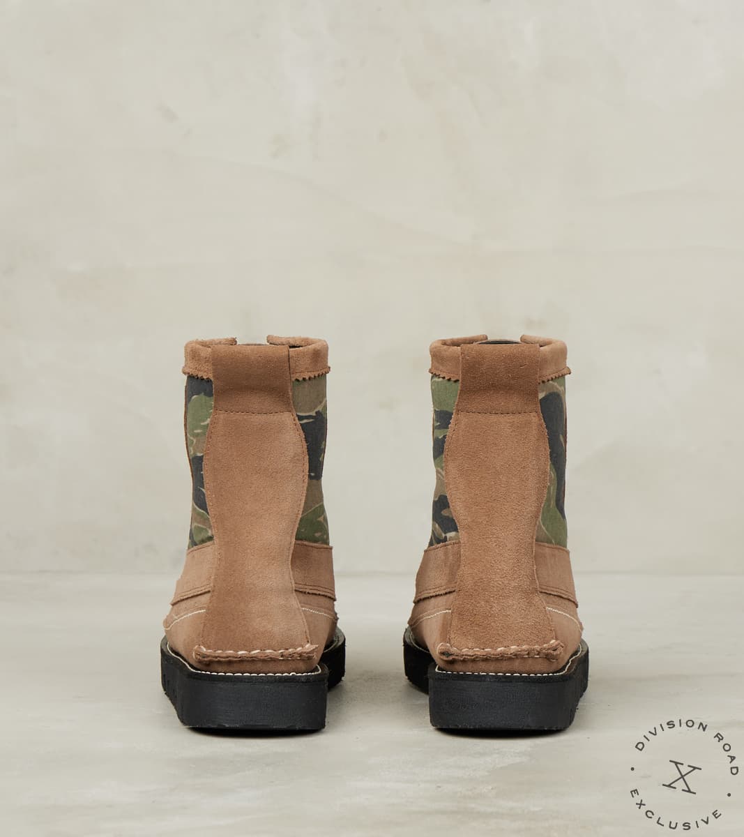 Rangeley Boot DB - Vibram Gloxi - Mole Suede & Deadstock Tiger Stripe Camo