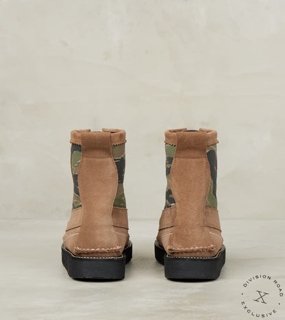 Rangeley Boot DB - Vibram Gloxi - Mole Suede & Deadstock Tiger Stripe Camo