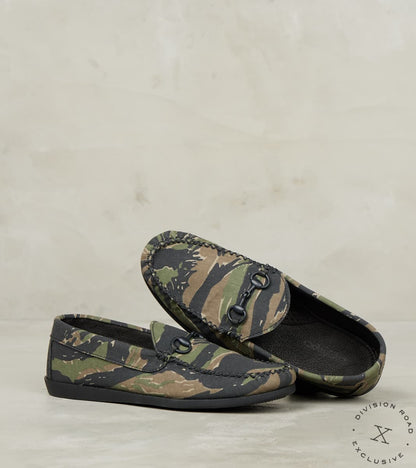 Horse Bit Camp Moc - Vibram Camp - Deadstock Tiger Stripe Camo