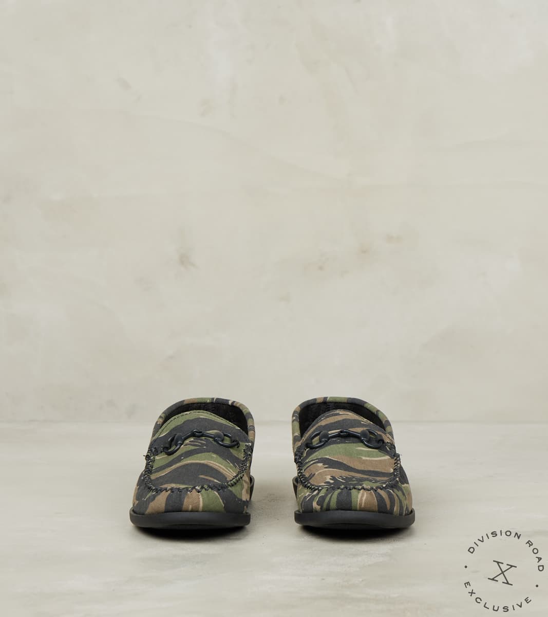 Horse Bit Camp Moc - Vibram Camp - Deadstock Tiger Stripe Camo