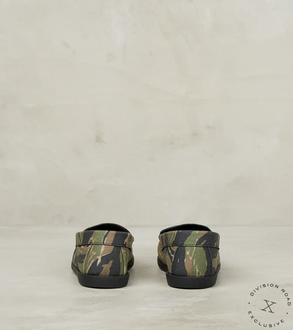 Horse Bit Camp Moc - Vibram Camp - Deadstock Tiger Stripe Camo