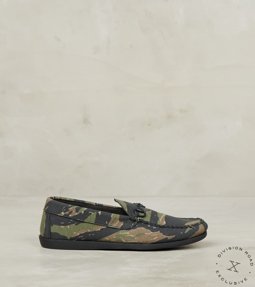 EasyMoc x Division Road Horse Bit Camp Moc - Vibram Camp - Deadstock Tiger Stripe…