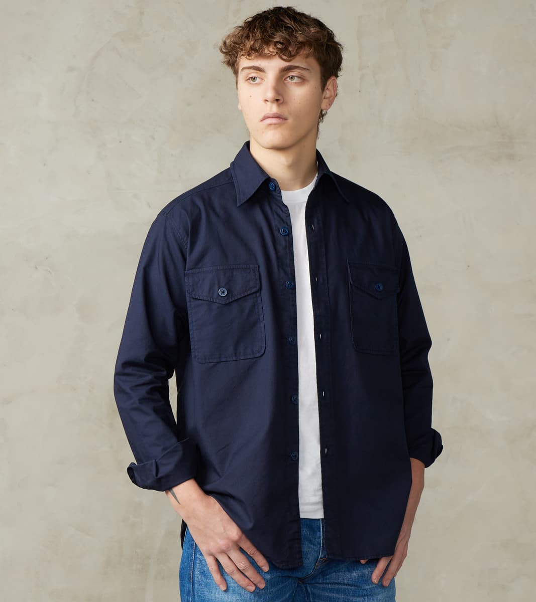 Fortela CPO Shirt - Indigo Dyed Canvas